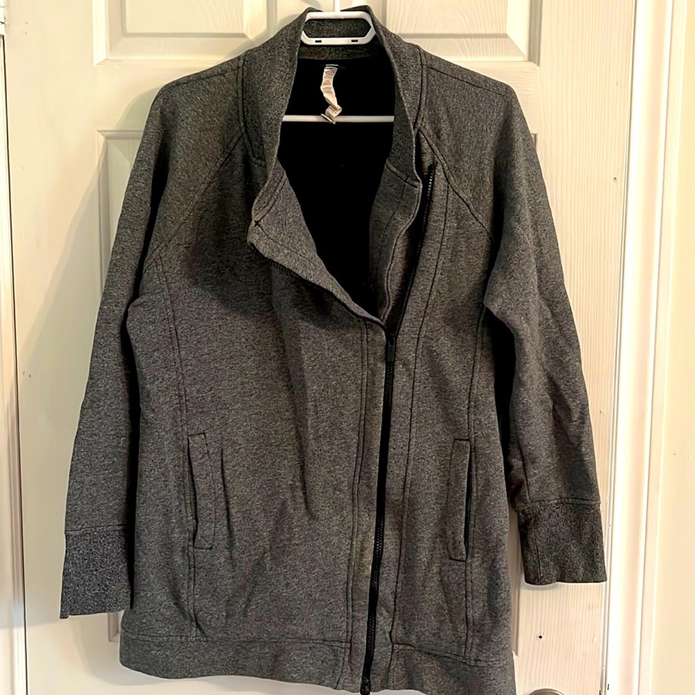 Lululemon asymmetrical zip cardigan